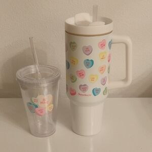 New candy hearts White Tumbler Set